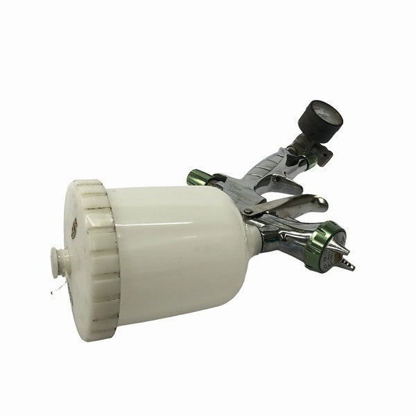 ☆中古品☆アネスト岩田 entech ハンドスプレーガン LS-400-05 カップ＋圧力計付 口径1.3mm 重力式 エアスプレーガン 吹き付け塗装130677 - 4
