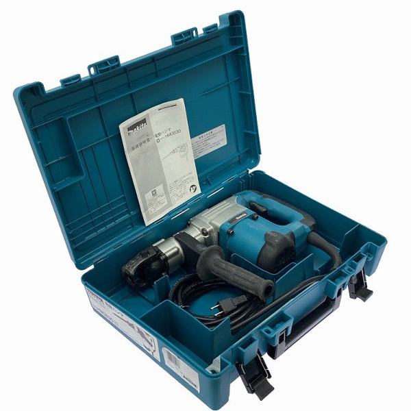 ☆極美品☆makita マキタ 100V 電動ハンマー HM0830 本体+ケース付 六角軸 コンクリートブレーカー ハツリ機 はつり機 斫り機129478 - 2