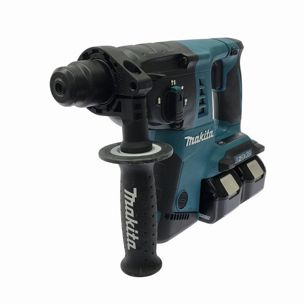 ☆中古美品☆makita マキタ 18V×2＝36V 充電式ハンマドリル HR263DPG2 バッテリ2個(6.0Ah) 2口急速充電器 ケース付 コードレス130996 - 4