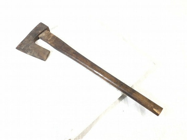 ☆中古品☆梅弘 手斧 全長約640mm 刃長さ約155mm ちょうな チョウナ 手打ち斧 薪割りまさかり マサカリ 鉞 オノ おの 大工道具132491 - 4