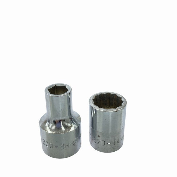 ☆中古品☆KTC 京都機械工具 スピナハンドル×2本 エクステンションバー×2本 ソケット×9個 整備工具 ※サイズはコメント118936 - 9