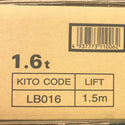 ☆未使用品☆KITO キトー レバーブロック L5型 LB016 荷重1.6t/1.6トン 揚程1.5m レバーホイスト ガッチャ129785 - 7
