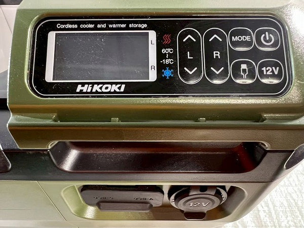 ☆極美品☆HIKOKI ハイコーキ コードレス冷温庫 UL18DC フォレストグリーン バッテリー(BSL36B18X) 充電器 アダプター付き 保冷温庫112483 - 8