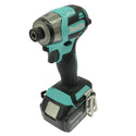 ☆未使用 限定色☆makita マキタ 18V 充電式インパクトドライバ TD173DGXTB ターコイズブルー バッテリ2個(6.0Ah) 充電器 ケース付135232 - 4