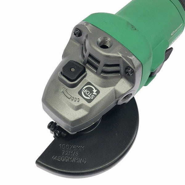 ☆比較的綺麗☆HiKOKI ハイコーキ 10.8V 100mm コードレスディスクグラインダー G1210DA 中古砥石 スパナ付き 研磨 研削 切断 - 7
