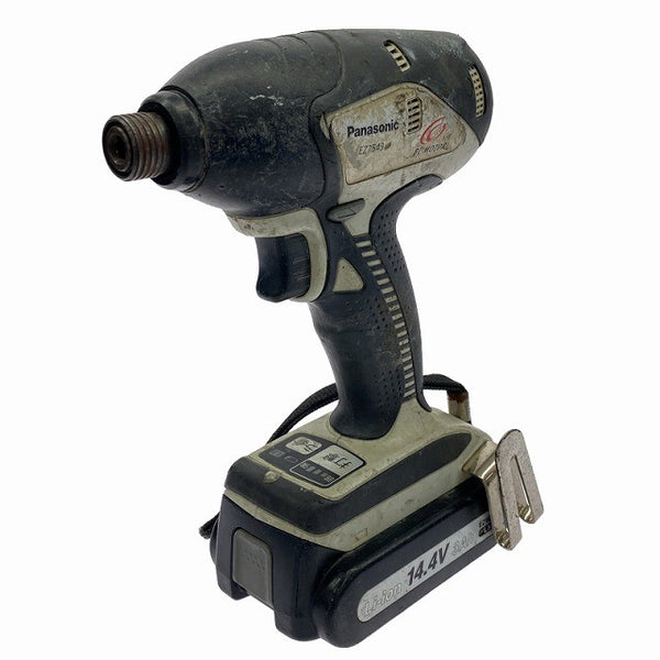 ☆中古品 コメント必読☆Panasonic パナソニック 14.4V 充電インパクトドライバ EZ7543 バッテリー2個 充電器 ケース付 締付け130508 - 6