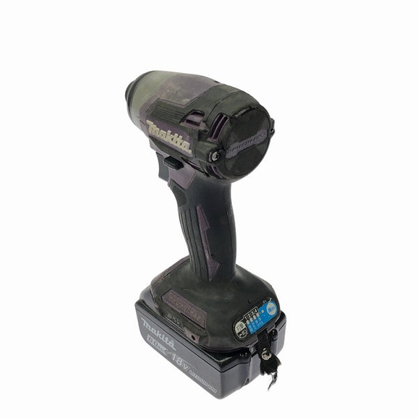 ☆中古品☆makita マキタ 18V 充電式インパクトドライバー TD173D 紫/パープル バッテリ2個(18V6.0Ah) ケース付 - 6