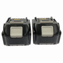 ☆中古美品2個※0回と1回 グリス少残☆makita マキタ 18V 6.0Ah 純正 リチウムイオンバッテリー BL1860B 残量表示付 雪マーク133575 - 6