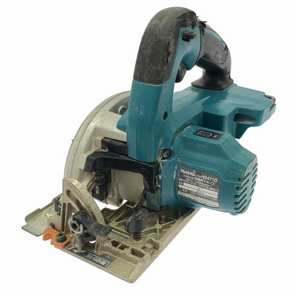 ☆中古品☆makita マキタ 125ｍｍ 18V充電式マルノコ HS471D バッテリー2個(18V 6.0Ah) 丸ノコ 丸のこ 切断 木材加工 電動工具131534 - 2