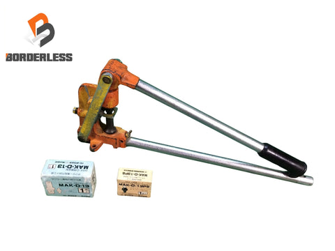☆中古品☆ネグロス電工 チャンネル穴あけ工具 MAK-D MAKD 替刃2個付 ダクター穴あけ工具 ダクターパンチャー ダクトパンチャー130185