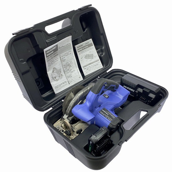 ☆美品☆HiKOKI ハイコーキ 18V 165mm コードレス丸のこ FC1806DA(BG) バッテリ1個(2.0Ah) 充電器 ケース付 充電式マルノコ130189 - 2