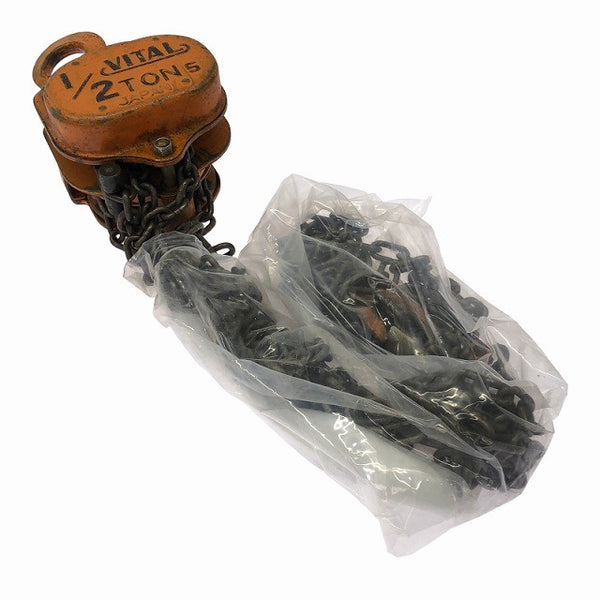 ☆中古品☆VITAL バイタル チェーンブロック 1/2TON 500kg 揚程2.5m 荷揚げ ハンドツール132274 - 5
