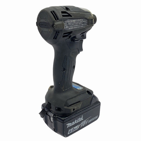☆中古品☆ makita マキタ 18V 充電式インパクトドライバ TD172DRGXB バッテリー2個(6.0Ah)充電器+ケース130202 - 6