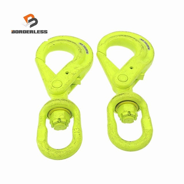 ☆美品2本セット☆MARTEC マーテック スイベルフック BKL-13-10 5.3ton ラッチロック ロッキングフック チェーンスリング用 吊り具117319 - 1