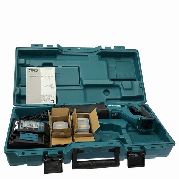 ☆未使用品☆makita マキタ 18V 充電式レシプロソー JR186DRGX バッテリ2個(6.0Ah) 充電器 ケース付 コードレス セーバソー132177 - 2