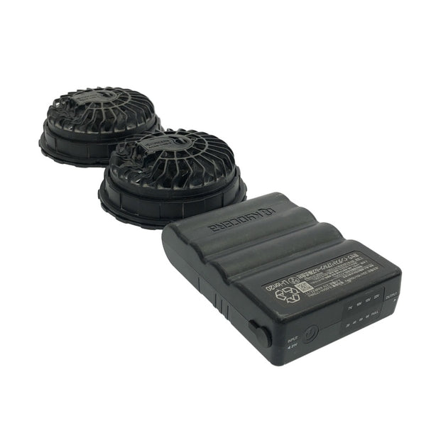 ☆中古品☆BURTLE バートル 22V エアークラフト専用バッテリー AC08 黒 ファンユニット AC08-2 マットブラック 空調作業服用118381 - 3