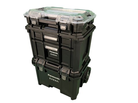 ☆未使用品☆Panasonic パナソニック システムキャリーケース EXENA EZ9KSA 黒 ブラック 収納ケース 収納BOX ツールボックス126955 - 0