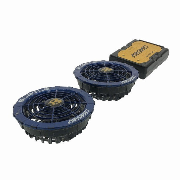 ☆中古美品☆BURTLE バートル 24V エアークラフト用 バッテリー AC09 充電器 旧型ファン AC310付 空調作業服用 暑さ対策 - 2