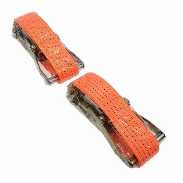 ☆未使用品2本セット☆2インチ アンダーリフト用 ラチェットタイダウン 荷物固定ベルト 固縛 ストラップ 搬送 レッカー車 トラック118160 - 5