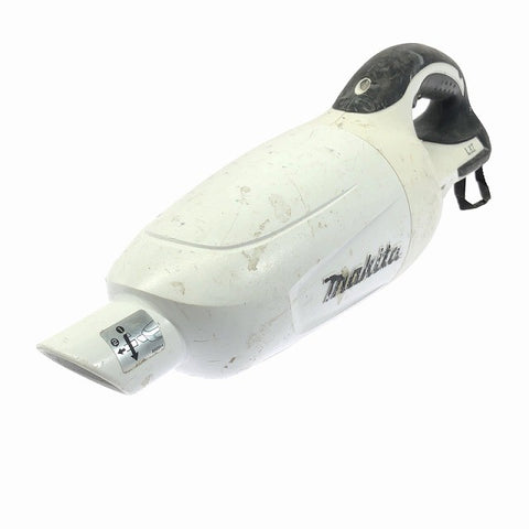 ☆中古品☆makita マキタ 18V 充電式クリーナー CL180FD 白 本体＋パイプ＋ノズル付 コードレス バッテリー式 掃除機 - 0