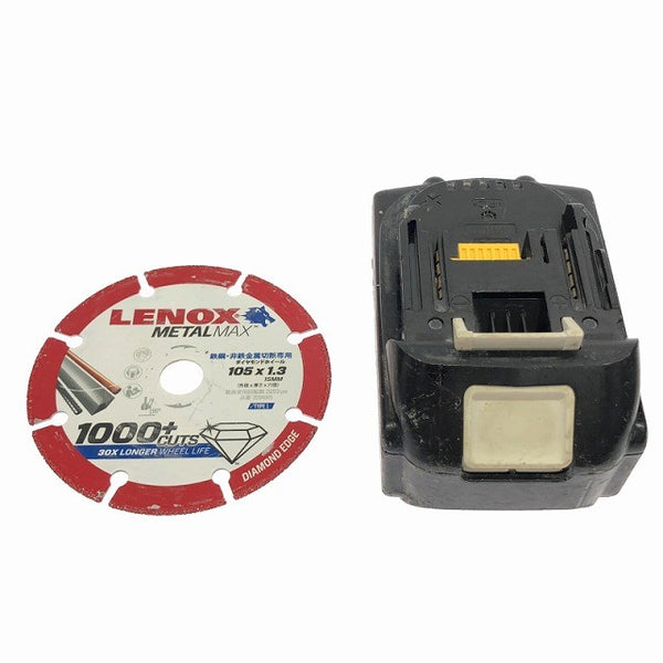 ☆中古品☆makita マキタ 18V 100m 充電式ディスクグラインダー GA404DZN 本体+バッテリー1個(18V6.0Ah) 研磨 サンダー 電動工具135115 - 9