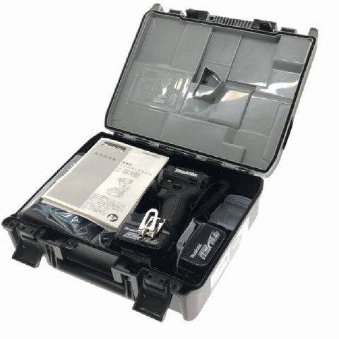 ☆未使用品☆makita マキタ 14.4V 充電式インパクトドライバー TD162DRGXB 黒/ブラック バッテリ2個(6.0Ah) 充電器 ケース136824 - 0