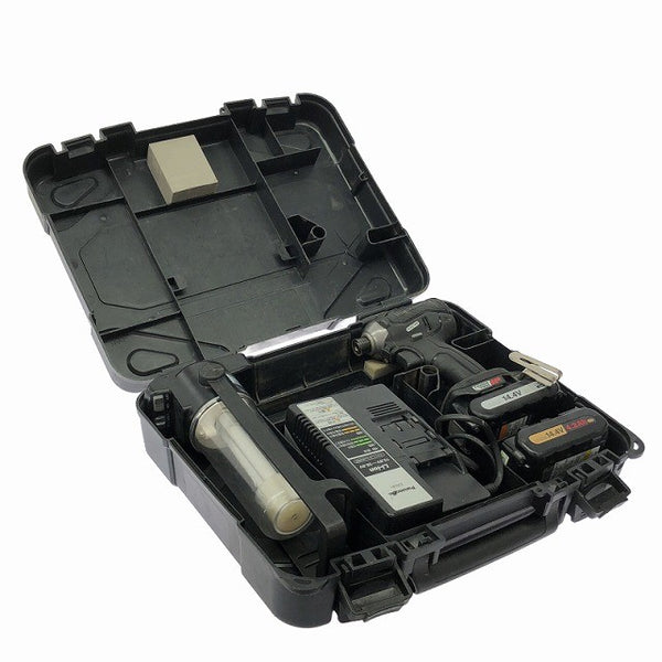 ☆中古品☆ Panasonic パナソニック 14.4V/18V 充電インパクトドライバー EZ76A1 本体+バッテリー2個(3.0/4.2Ah)充電器+パーツ+ケース128643 - 2