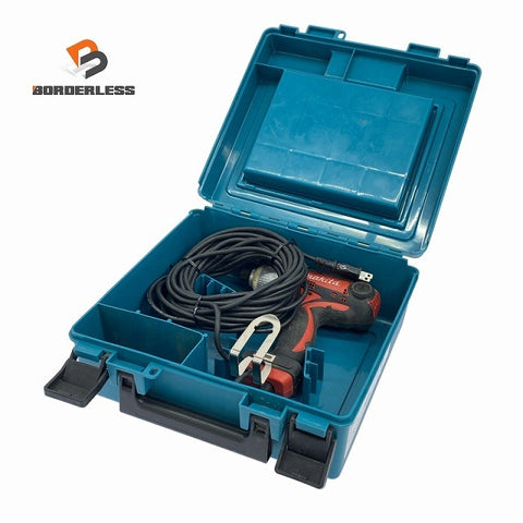 ☆中古品☆makita マキタ 100V インパクトドライバー モデル6955SPKR 赤/レッド ケース付き コード式 締め付け 電動工具124180