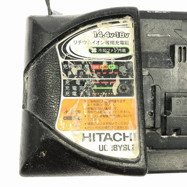 ☆中古品☆HITACHI 日立工機 リチウムイオン蓄電池 BSL1830×2 充電器付き 合計3点セット 電動工具120797 - 6
