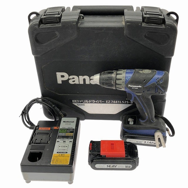 ☆中古品☆Panasonic パナソニック 14.4V 充電ドリルドライバー EZ7440 バッテリ2個(3.0Ah 3.1Ah)充電器付 ドライバドリル136873 - 3