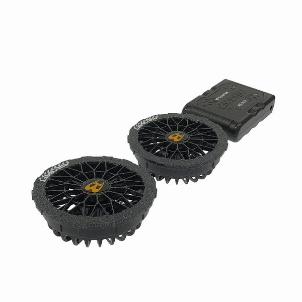 ☆未使用品セット☆BURTLE バートル 30V エアークラフト専用バッテリー AC10 黒 ファンユニット AC10-2 アーバンブラック125808 - 4