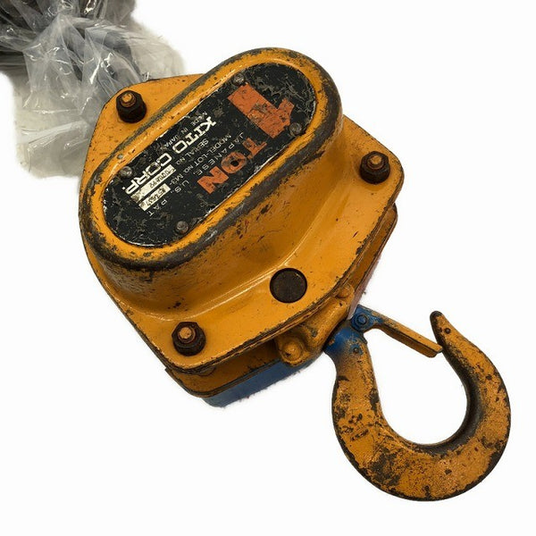 ☆中古品2個セット☆KITO キトー チェーンブロック M3形 CB010 荷重1.0ton/1ton 揚程2.5m 手動式 チェンブロック 吊り具 荷揚げ機135684 - 3