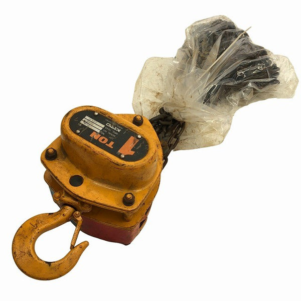 ☆中古品2個セット☆KITO キトー チェーンブロック M3形 CB010 荷重1.0ton/1ton 揚程2.5m 手動式 チェンブロック 吊り具 荷揚げ136496 - 4