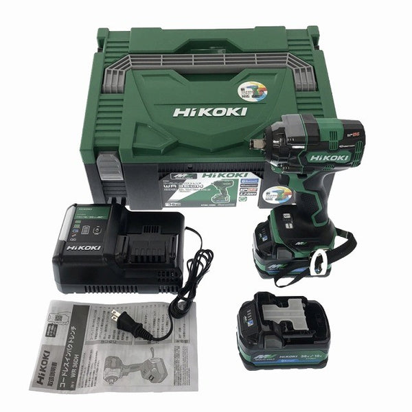 ☆未使用品☆ HIKOKI ハイコーキ 36V コードレスインパクトレンチ WR36DH(2XPSZ) マルチボルトバッテリー2個+充電器+ケース133122 - 3