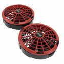 ☆未使用品☆株式会社空調服 スターターキット XS23011 C/R70(レッド) XEBEC ジーベック ベスト XE98011S オレンジ Lサイズ136257 - 3