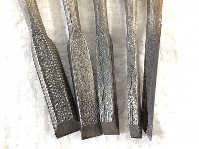 ☆未使用 保管品☆鑿/ノミ/のみ 木目打 錦龍 摂津住人 政男道人 全10本セット 大工道具 追入れ鑿 追入れノミ 叩き鑿 叩きノミ - 8