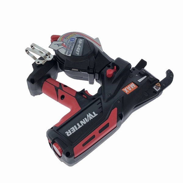 ☆未使用品☆MAX マックス 14.4V 鉄筋結束機 ツインタイア RB-442T-B2C/1450A バッテリー2個(5.0Ah)充電器+ケース133196 - 6
