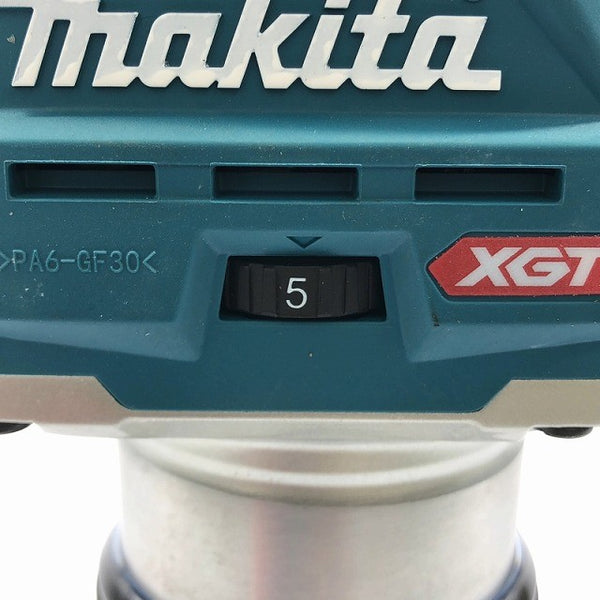 ☆中古美品☆ makita マキタ 40Vmax 充電式トリマ RT001GZ 青/ブルー 本体のみ119164 - 8