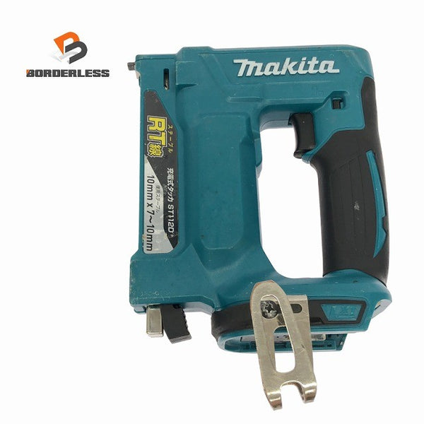 ☆中古品☆makita マキタ 18V 充電式タッカー ST112D 本体のみ 幅RT線10mm 長さ7～10mm コードレスタッカー 電動工具133137 - 1