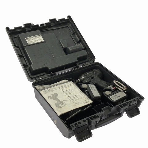 ☆比較的綺麗☆HITACHI 日立工機 14.4V コードレスインパクトドライバー WH14DBAL2(2LSCK)(B) 黒 バッテリ2個(3.0Ah) 充電器 ケース129461 - 0