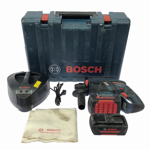 ☆比較的綺麗☆ BOSCH ボッシュ 36V 充電式ハンマドリル GBH36V-LIY 充電器 純正バッテリー2個付 ケース SDSプラス126328 - 3