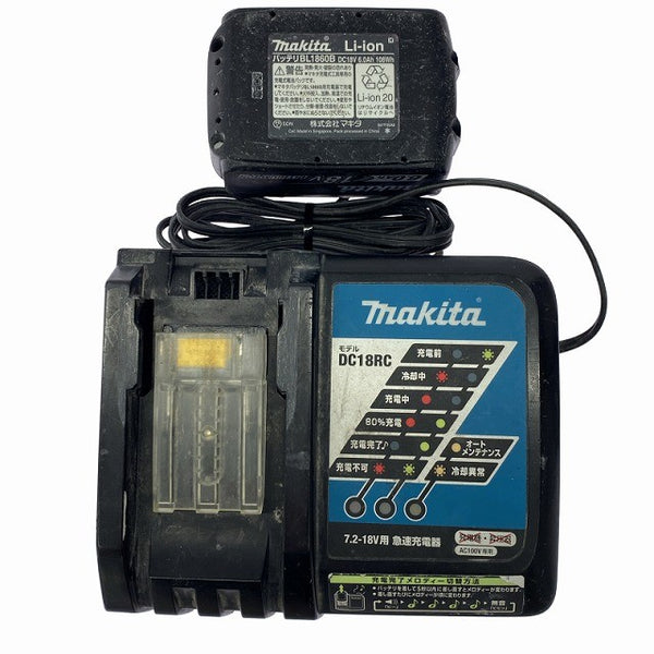 ☆中古品☆makita マキタ 18V 充電式インパクトドライバ TD173DRGXO オリーブ バッテリー2個(18V 6.0Ah) 充電器 ケース付128621 - 9