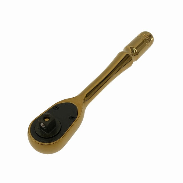 ☆未使用☆nepros ネプロス ラチェットハンドル NBR290GL 限定シリーズ 90ギア 6.3sq 金色 iPゴールド ラチェットレンチ - 4