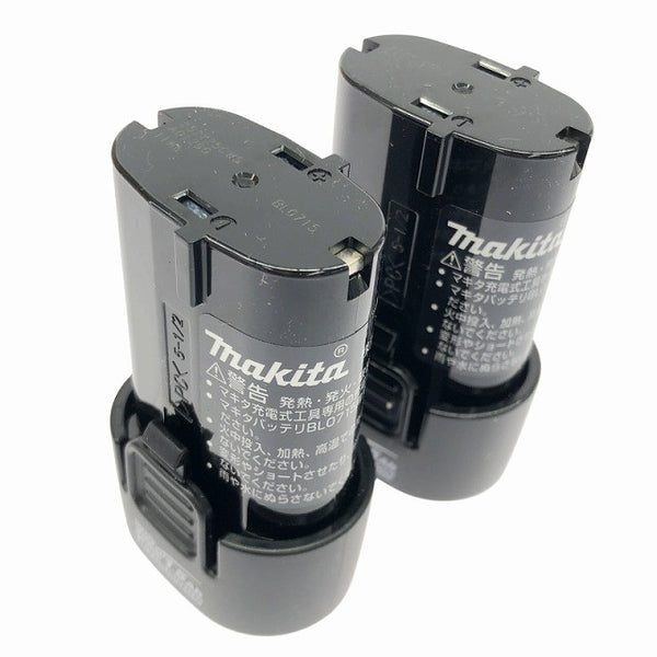 ☆未使用品2個セット☆ makita マキタ 7.2V 1.5 純正リチウムイオンバッテリー BL0715 LITHIUM-ION 雪/飛行機マーク137140 - 3