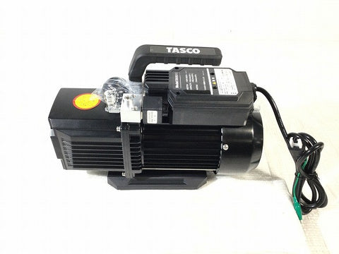 ☆未使用品☆TASCO タスコ 100V オイル逆流防止弁付 高性能ツーステージ真空ポンプ TA150XK コード式 バキュームポンプ 空調工具132201 - 0