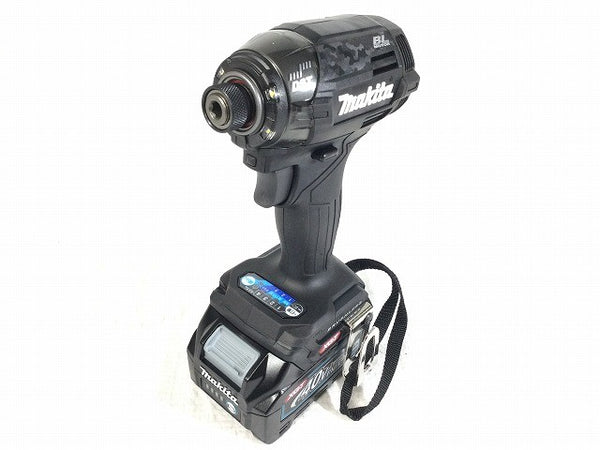 ☆未使用品☆makita マキタ 40Vmax 充電式インパクトドライバー TD002GRDXB 黒/ブラック バッテリ2個(2.5Ah) 充電器 ケース135561 - 7