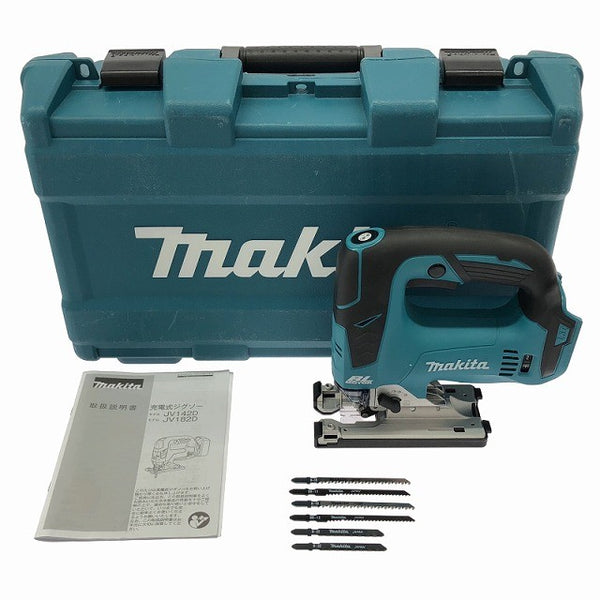 ☆比較的綺麗☆makita マキタ 18V 充電式ジグソー JV182D 替刃数枚 ケース付き コードレス ジグソー 木工 木材加工136610 - 3