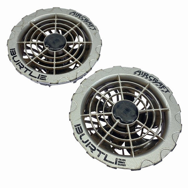 ☆中古品☆BURTLE バートル 空調作業服用バッテリー AC08-22V ファンユニット AC370/371 充電ケーブルセット 暑さ対策 - 2
