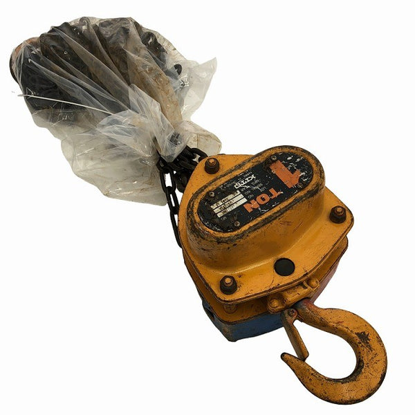 ☆中古品2個セット☆KITO キトー チェーンブロック CB010 M3形 荷重1.0ton/1ton 揚程2.5m 手動式 チェンブロック 吊り具 荷揚げ136175 - 5