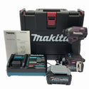 ☆極美品☆makita マキタ 40Vmax 充電式インパクトドライバー TD002GDXAP 紫/パープル バッテリ2個(2.5Ah) 充電器 ケース付134236 - 3